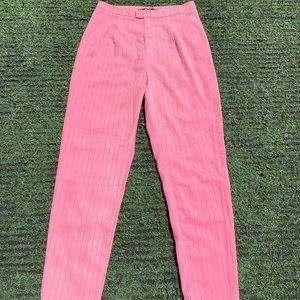 Missguided Pink Stripe Trousers